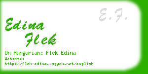 edina flek business card